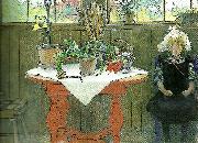 Carl Larsson kaktus-lisbeth i ateljen France oil painting artist